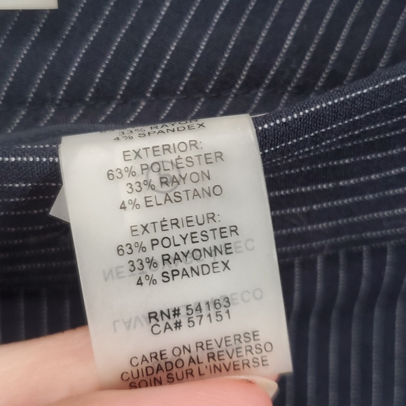 CALVIN KLEIN GRAY PINSTRIPE MODERN FIT DRESS WORK PANTS. - Picture 4 of 8